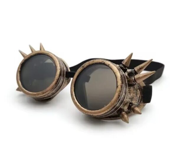 Steampunk Desert Goggles with Rivets – Post-Apocalyptic Look