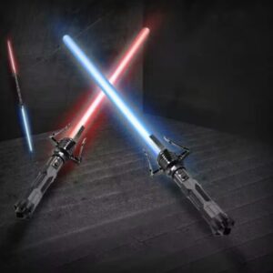 Foldable LED Lightsabers – Pair of Illuminated Swords for the Ultimate Battle Experience