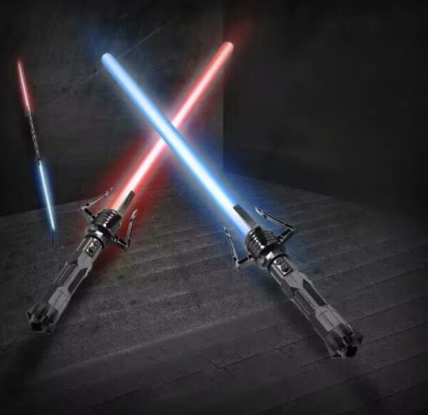 Foldable LED Lightsabers – Pair of Illuminated Swords for the Ultimate Battle Experience
