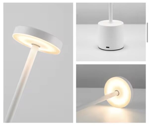 Modern LED Table Lamp – Minimalist Design with 3 Light Modes (White, Soft Warm & Warm Light)
