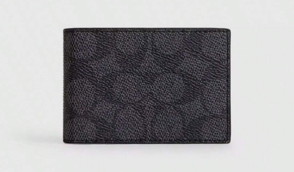 COACH Men’s Classic Leather Wallet – Compact & Elegant