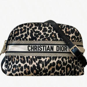 Leopard Print Crossbody Bag – Christian Dior Style | Compact & Chic